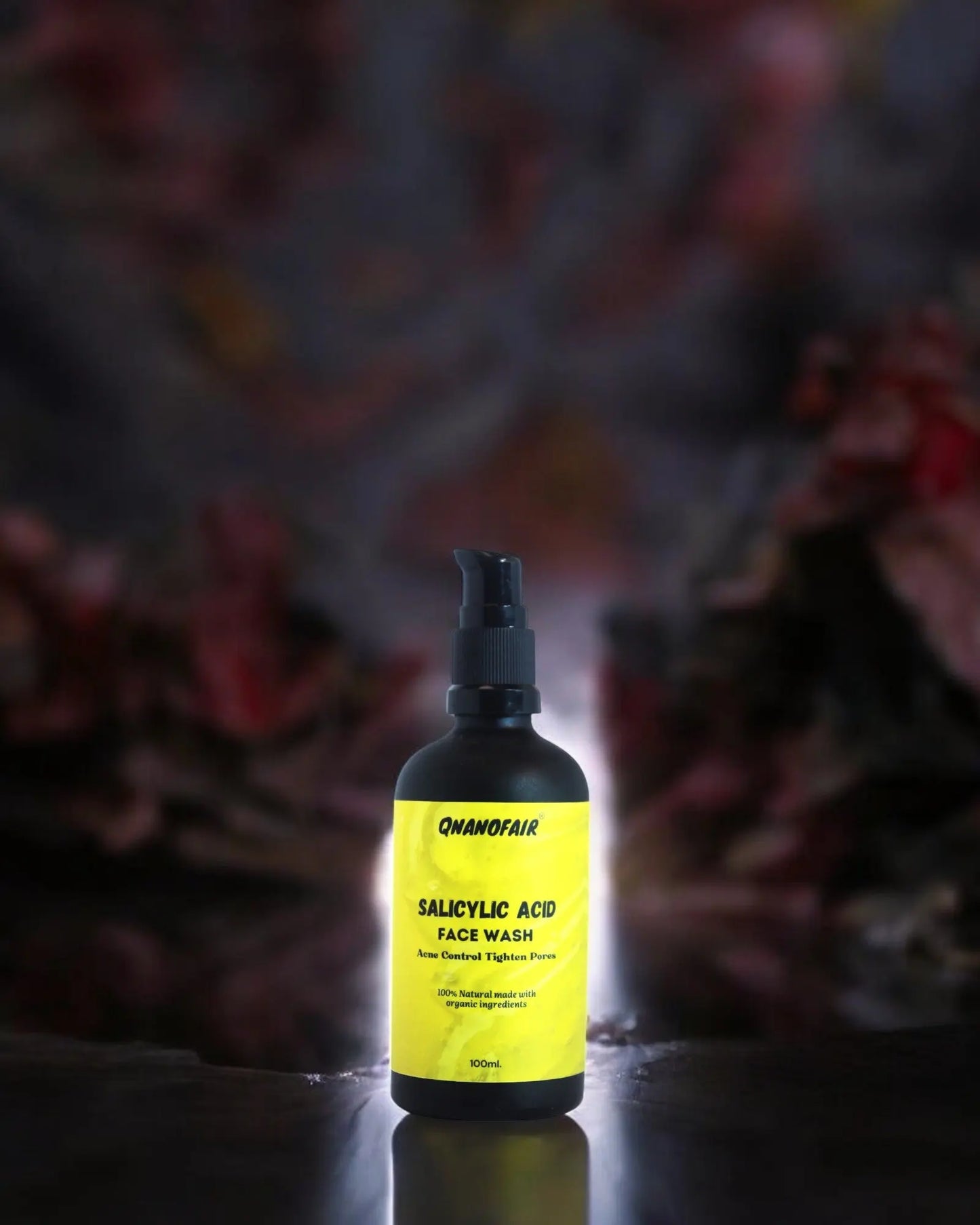 QNanofair Salicylic & Lactic Acid Face Wash Useful for Clear, Acne Prone Skin, 100% Natural with Salicylic Acid, Lactic Acid and Zinc, Useful For Daily Use for all the Skin Types QNanofair