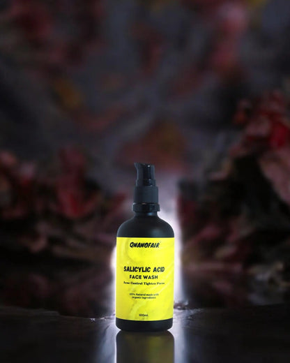 QNanofair Salicylic & Lactic Acid Face Wash Useful for Clear, Acne Prone Skin, 100% Natural with Salicylic Acid, Lactic Acid and Zinc, Useful For Daily Use for all the Skin Types QNanofair